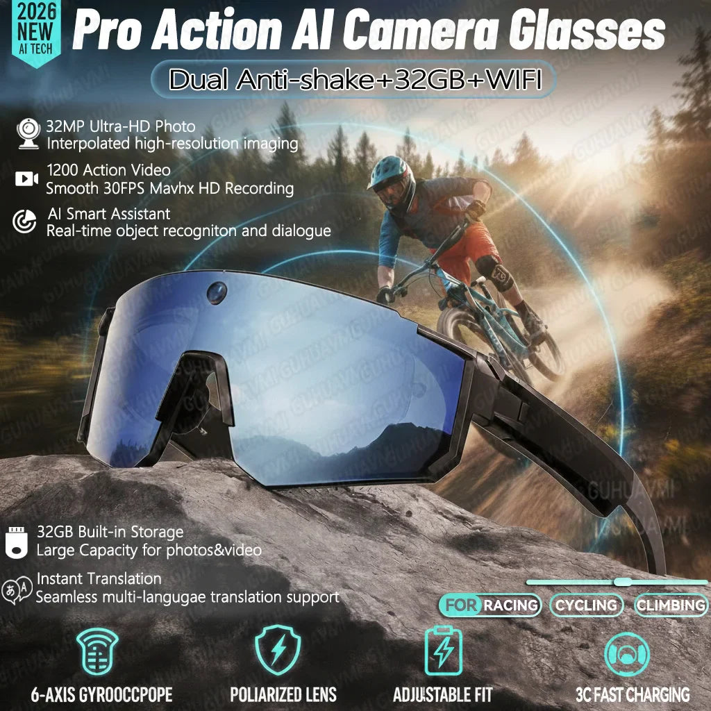 Smart Skiing Glasses with Camera