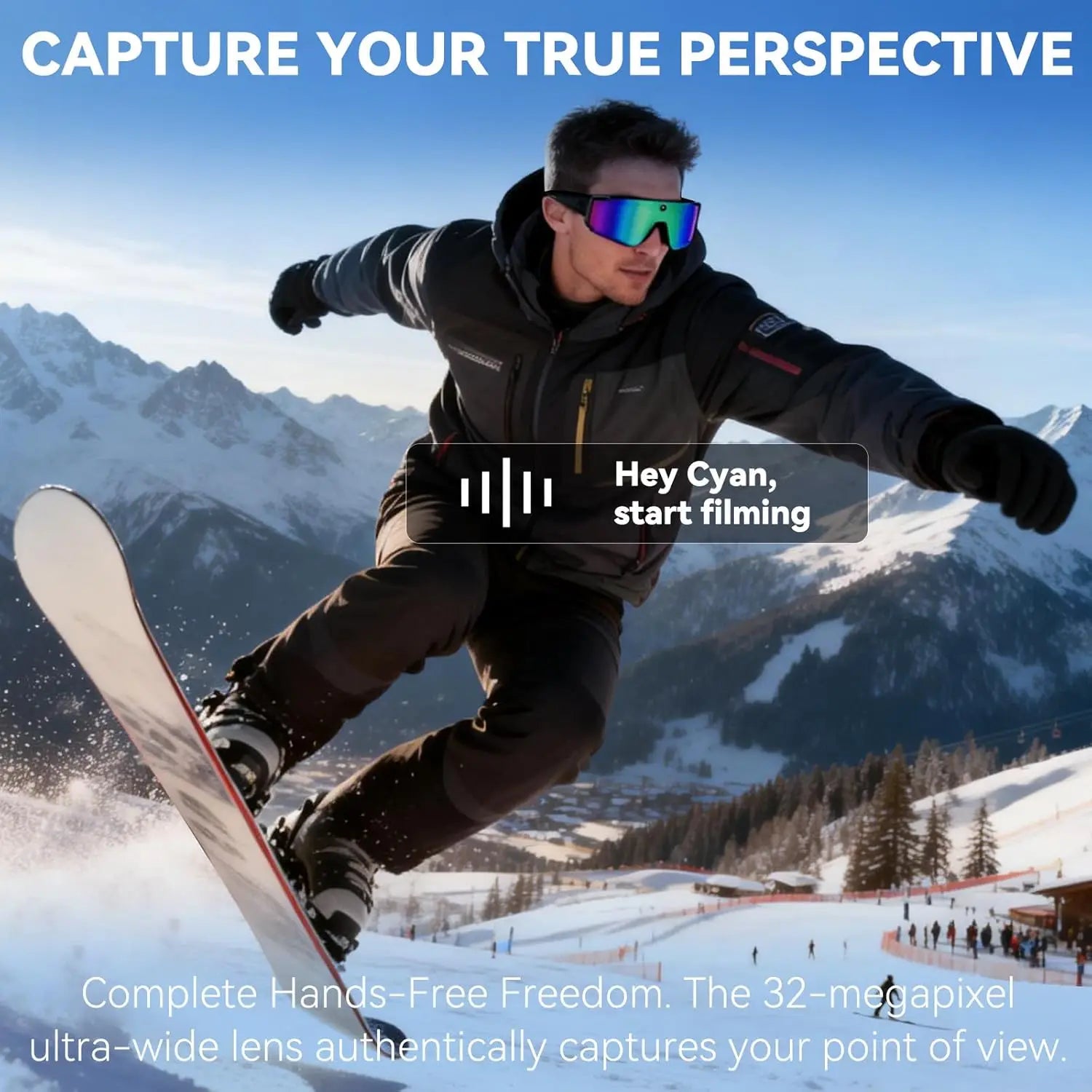Smart Skiing Glasses with Camera